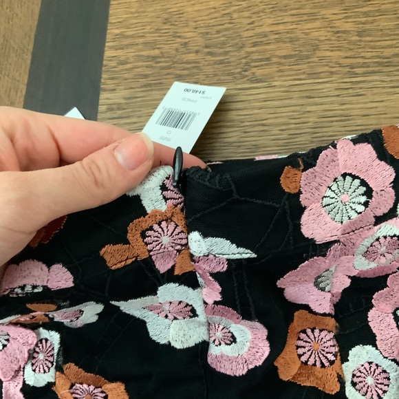 FRENCH CONNECTION Astrida Aliyha Lace Mini Skirt Moonless Night Multi Size XS - Picture 4 of 11